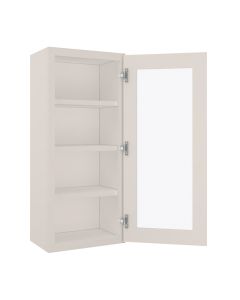 York Linen Wall Open Frame Glass Door Cabinet 18"W x 42"H Madison - RTA Cabinet Company