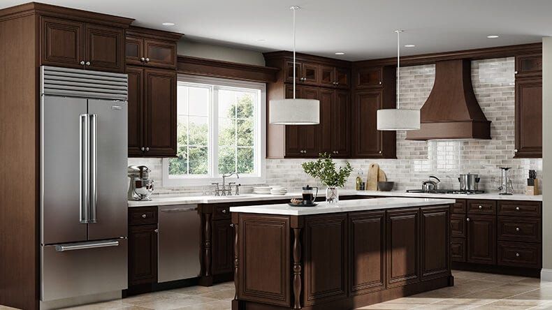 Full Size Sample Door for Charleston Saddle Madison - RTA Cabinet Company
