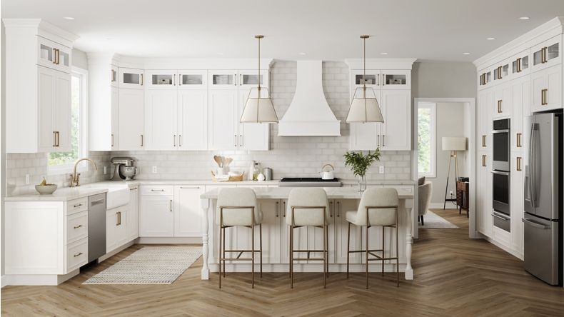 Full Size Sample Door for Craftsman White Shaker Madison - RTA Cabinet Company