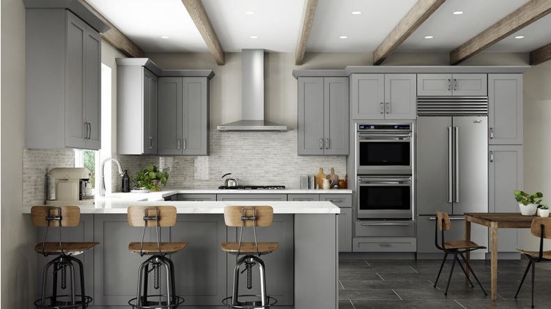 Full Size Sample Door for Grey Shaker Elite Madison - RTA Cabinet Company