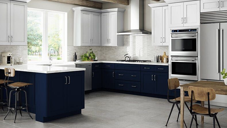 Full Size Sample Door for Navy Blue Shaker Madison - RTA Cabinet Company