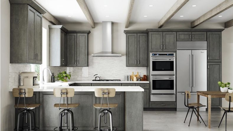 Full Size Sample Door for York Driftwood Grey Madison - RTA Cabinet Company