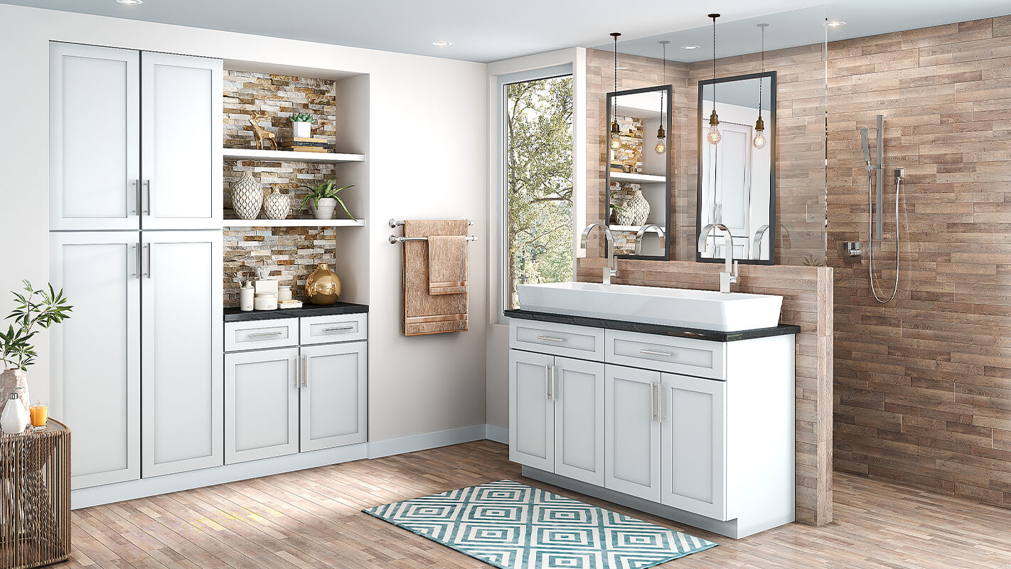 Colorado White Shaker Madison - RTA Cabinet Company