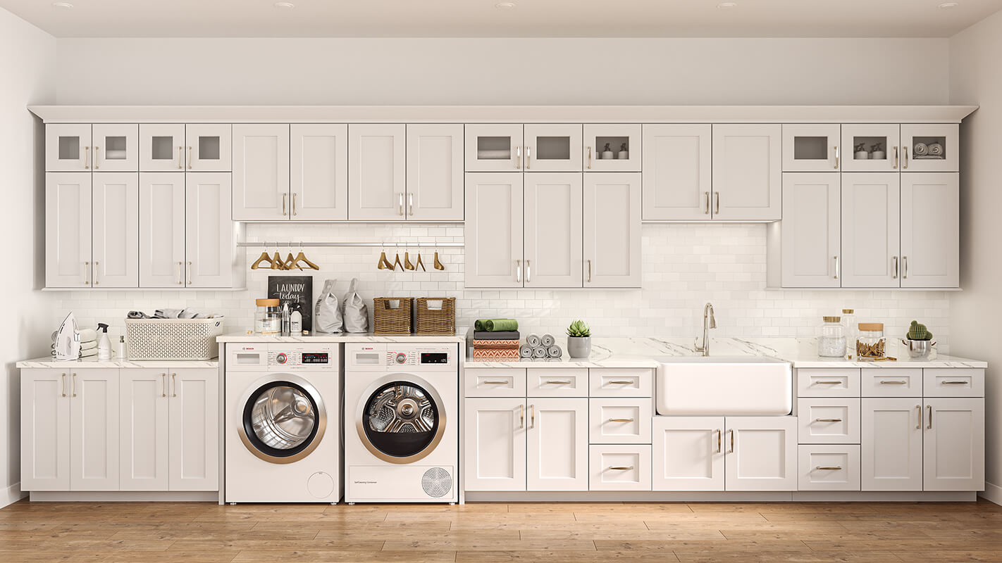 Colorado White Shaker Madison - RTA Cabinet Company