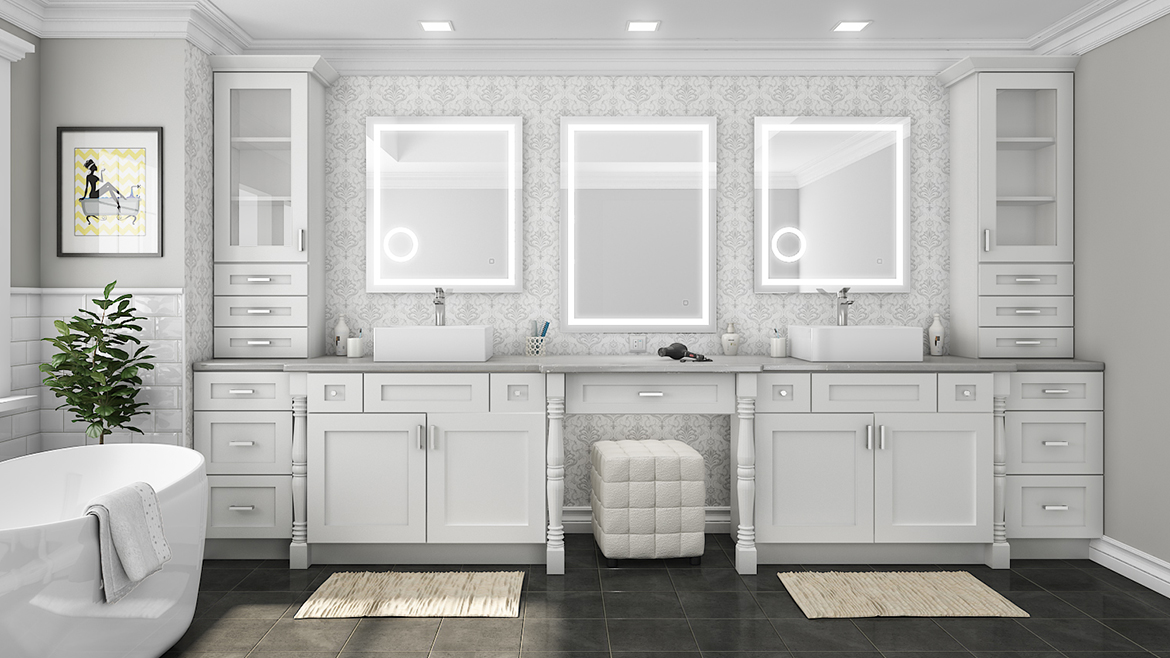 White Shaker Elite Madison - RTA Cabinet Company