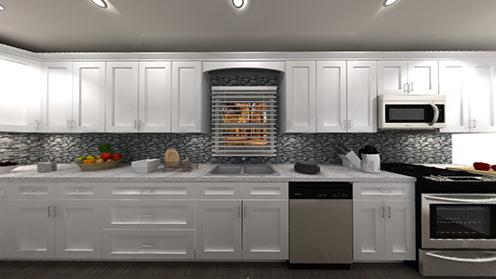 RTA Colorado White Shaker Kitchen Cabinets