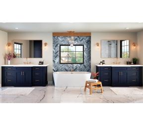 Navy Blue Shaker Madison - RTA Cabinet Company